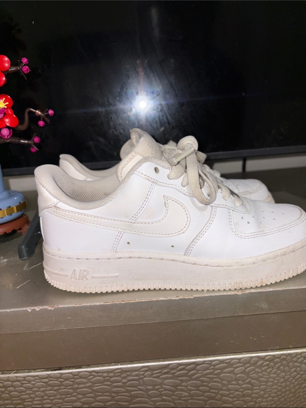 Classic White Low-Top Leather Sneakers